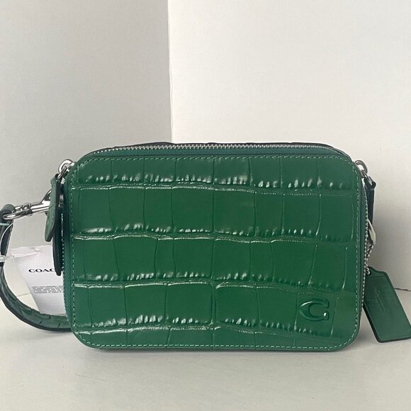 Coach Charter Crossbody 19 Ivy Green Croc LeatherMen’s CW431